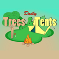 Täglich Bäume und Zelte