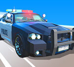 Polizeiauto-Stunts-Rennen